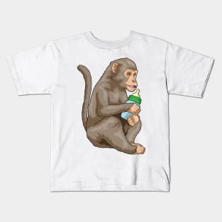 Monkey Baby bottle Kids T-Shirt